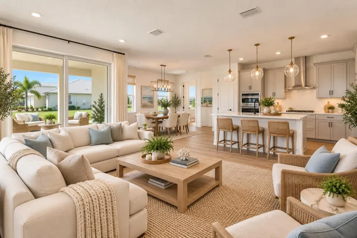 Great Room Digitally Staged