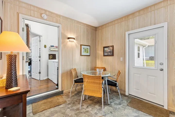 Florida Room looiking into Laundry Room and Kitchen (main house)