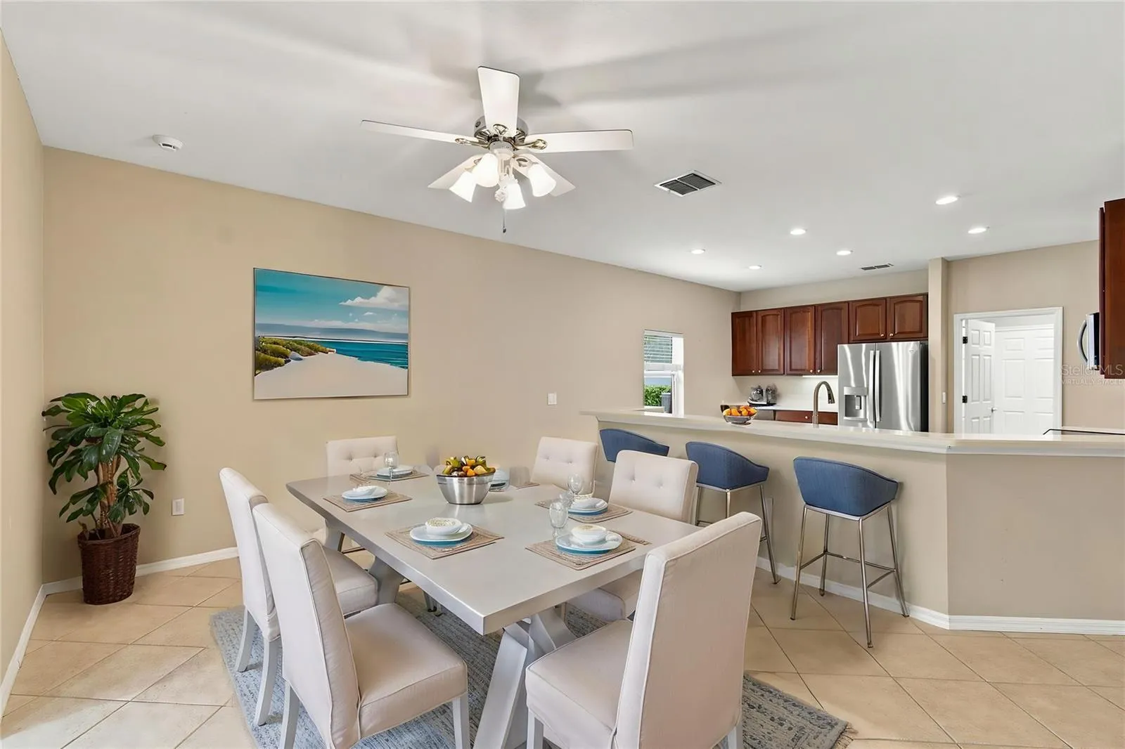Virtually Staged Dining Room