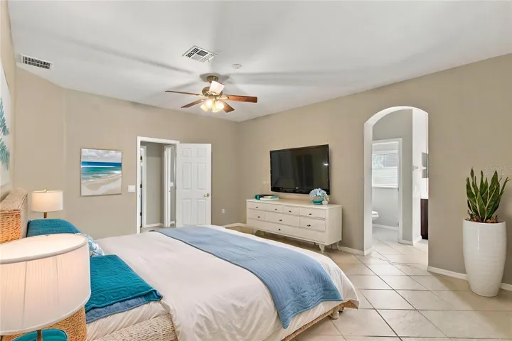 Virtually Staged Primary Suite