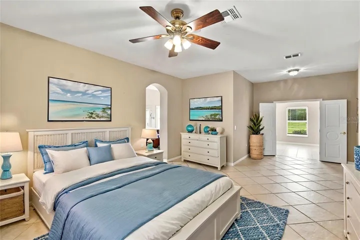Virtually Staged Primary Suite