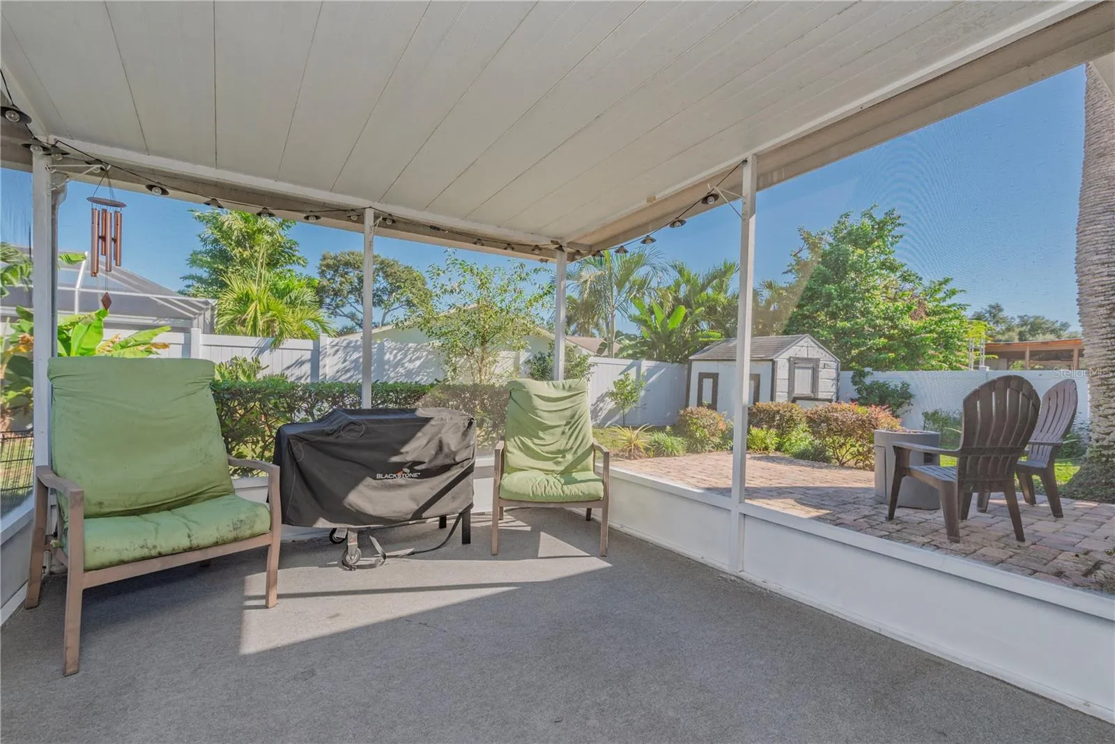 Screened porch.