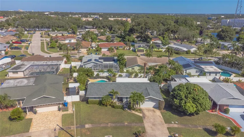 Aerial of Orangewood Estates and beyond.