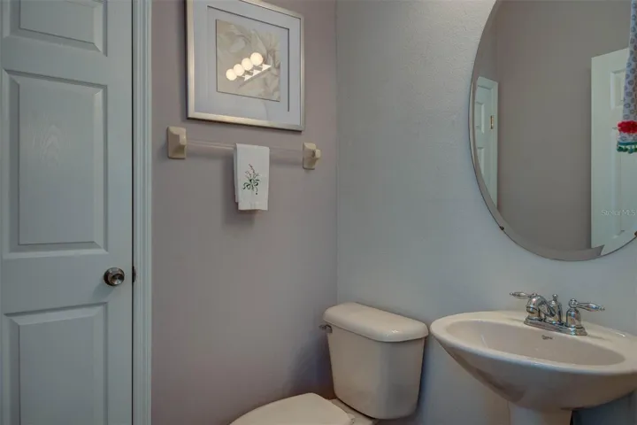 powder room on main living area.