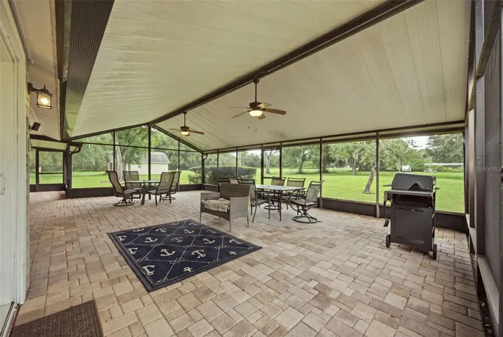 Large screened lanai