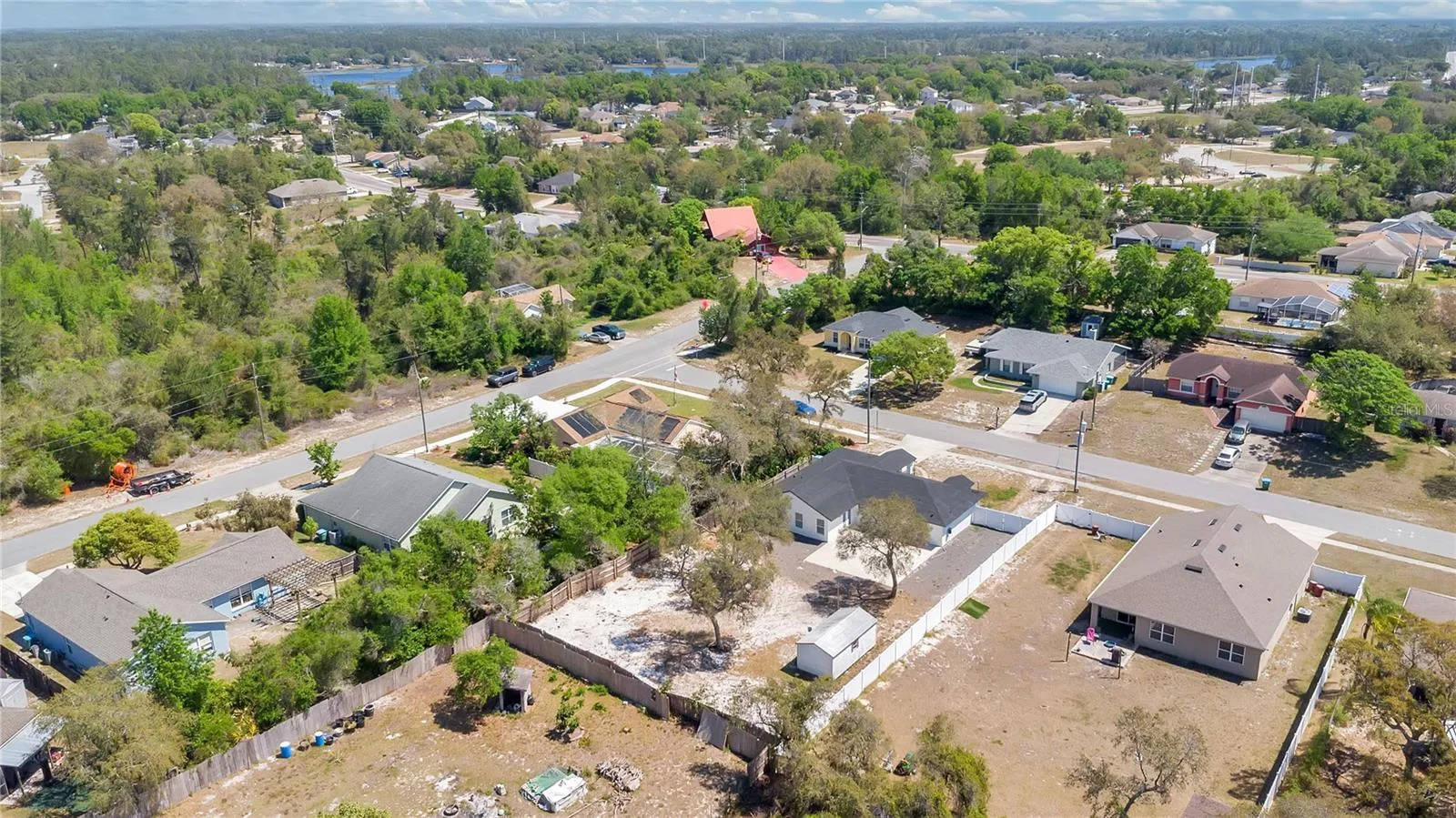 Aerial view of the area