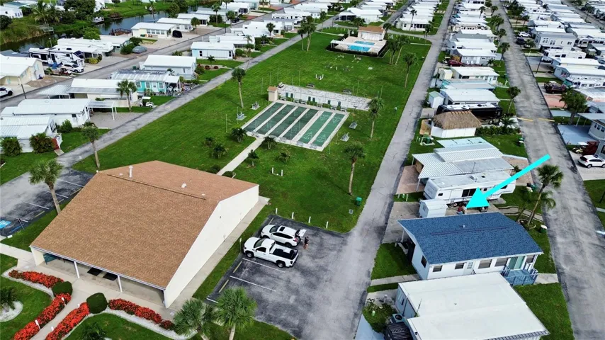 Aerial of lot
