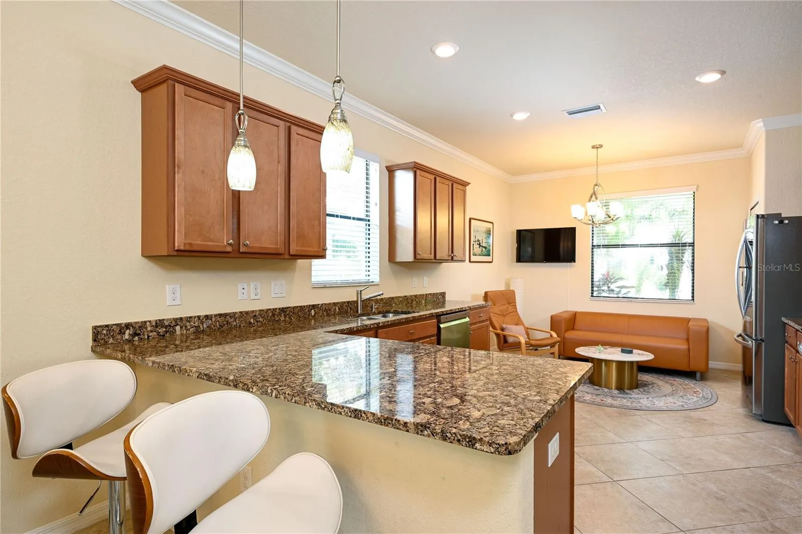 Kitchen facing north