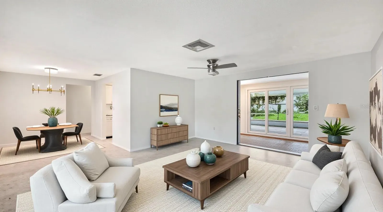 Staged Living and Dining Rooms