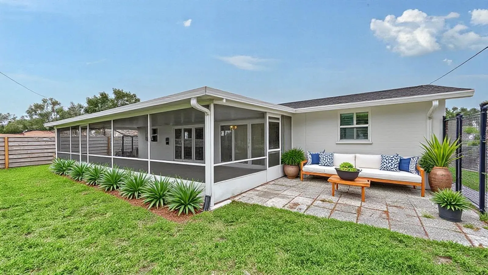Staged Outdoor Patio