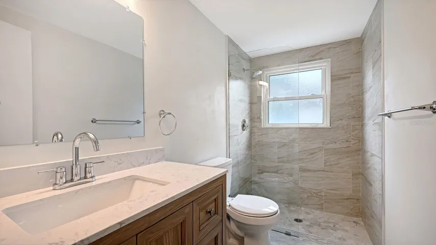 Unstaged Guest Bathroom completely remodeled