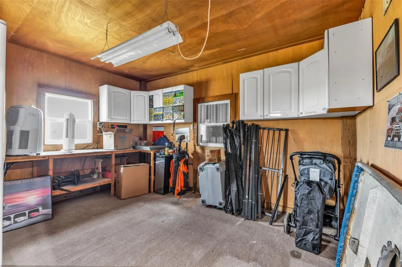 Separate office area in workshop building.