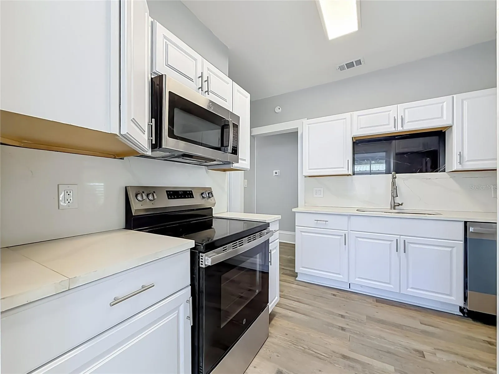 Updated Kitchen with New Stainless Steel Appliances