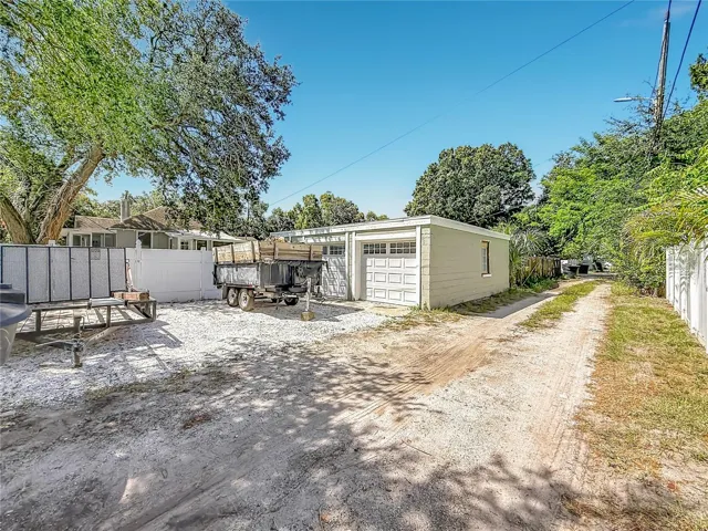 DETACHED BLOCK 2-CAR GARAGE with ALLEY ACCESS and additional parking