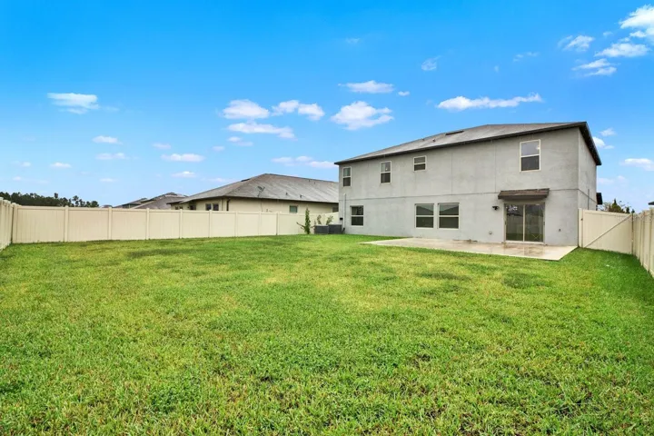 Large/Deep backyard with concrete slab