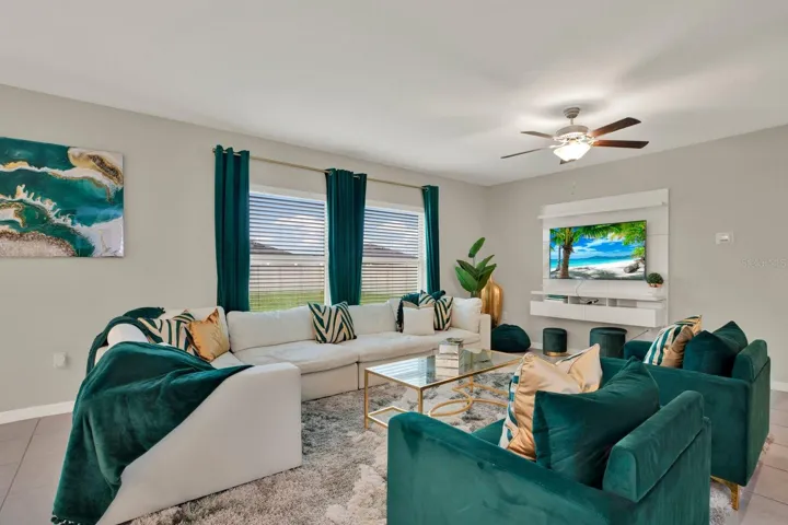 Family Room Directly Off the Kitchen for Entertaining Purposes