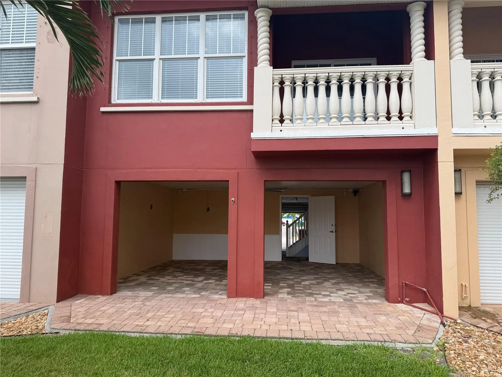 Covered Patio Facing the Water in the Rear of the Townhome