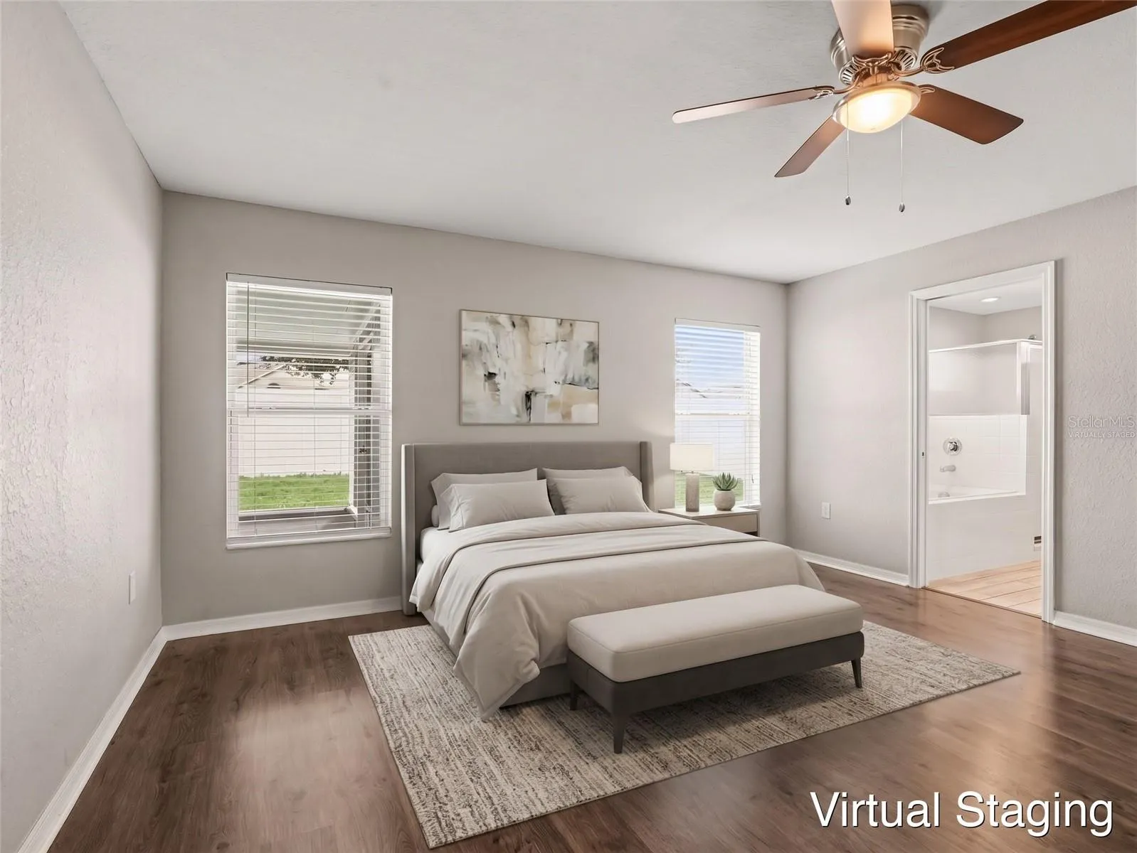 Virtually staged