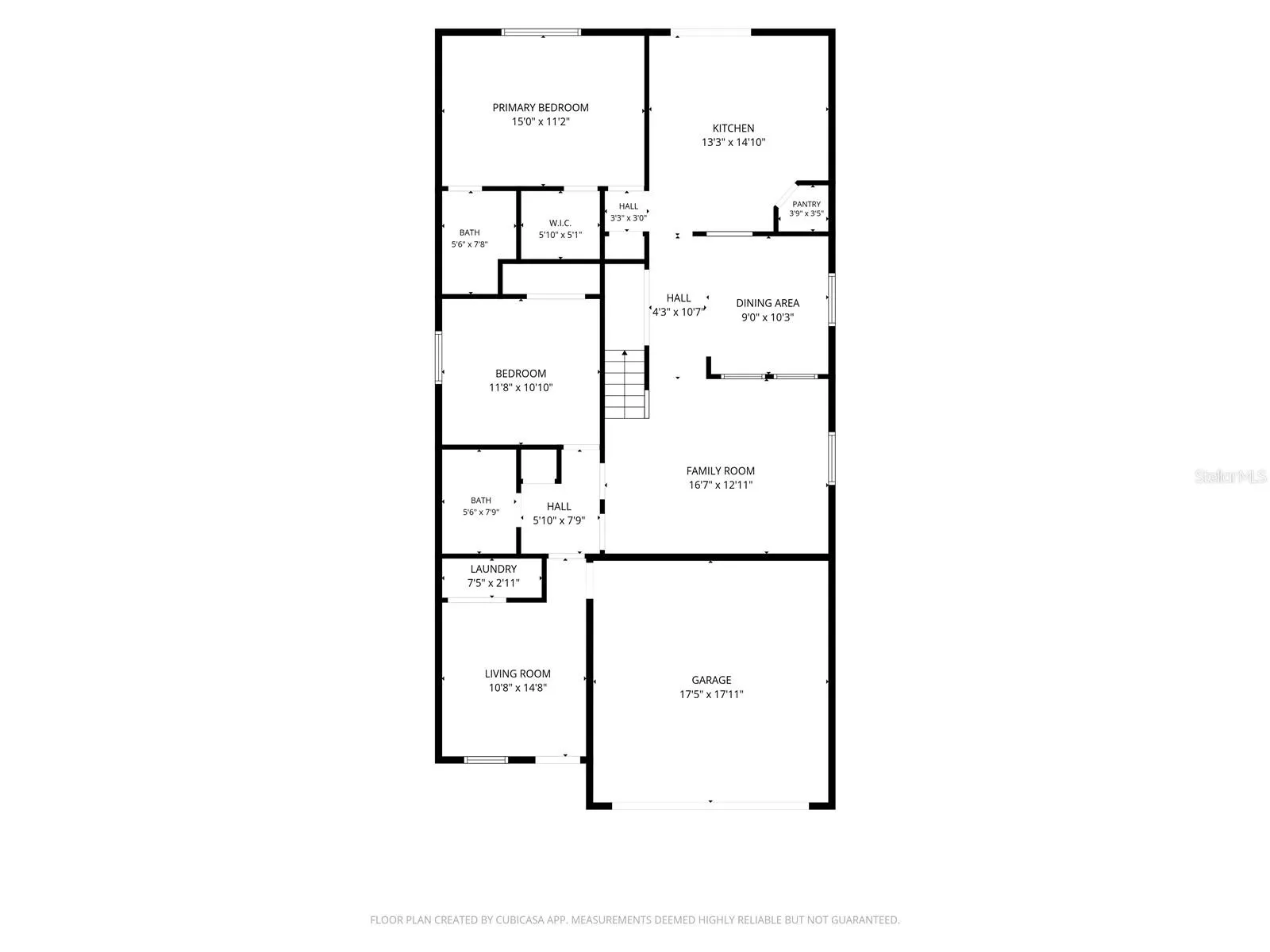 FLOOR PLAN 1ST LEVEL W/ APPROX MEASUREMENTS
