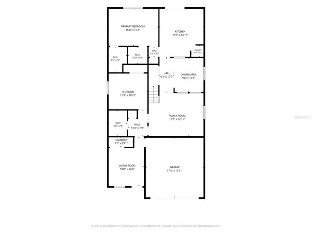 FLOOR PLAN 1ST LEVEL W/ APPROX MEASUREMENTS