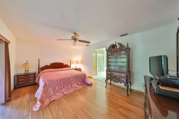 Primary bedroom is HUGE with a walk in closet and ensuite bathroom