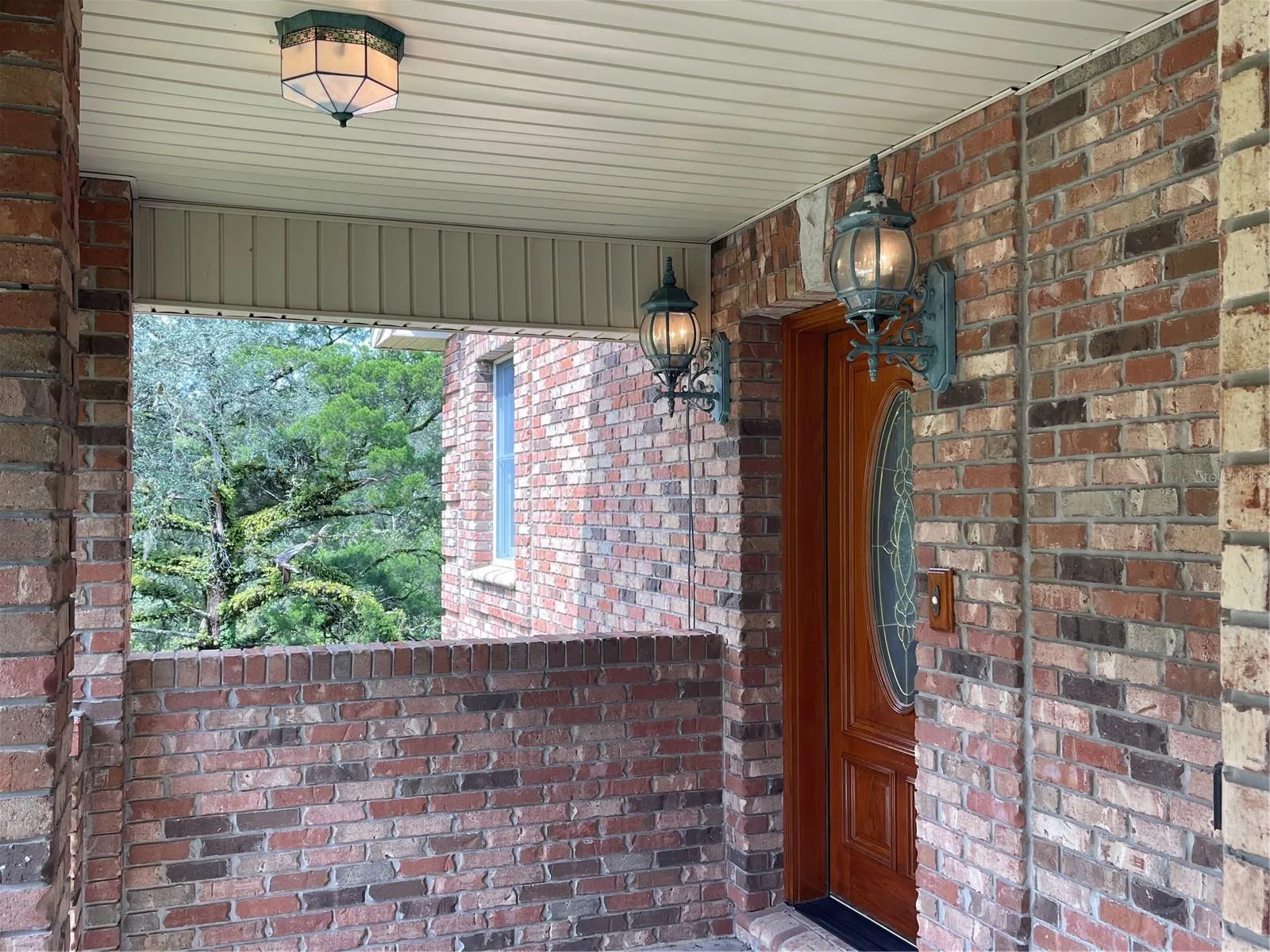 Door leads into the parlor on the second floor