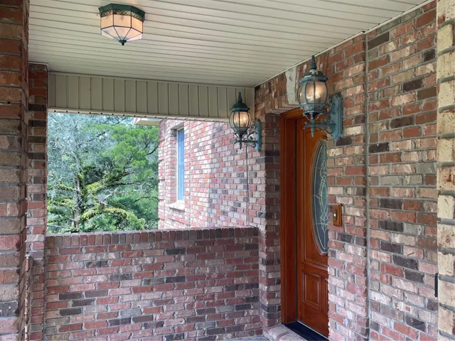 Door leads into the parlor on the second floor
