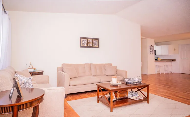 Front door entry leading into the spacious living room.