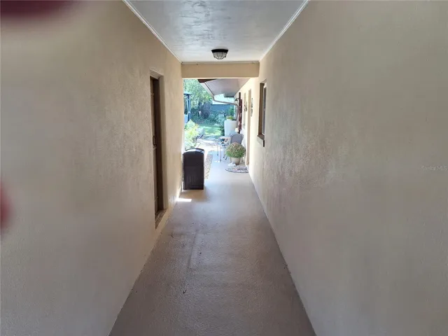 Passageway from gate.