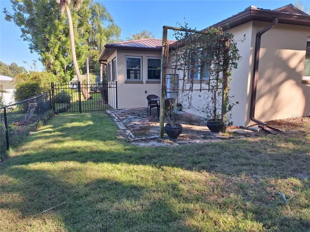 Side Yard with Patio.