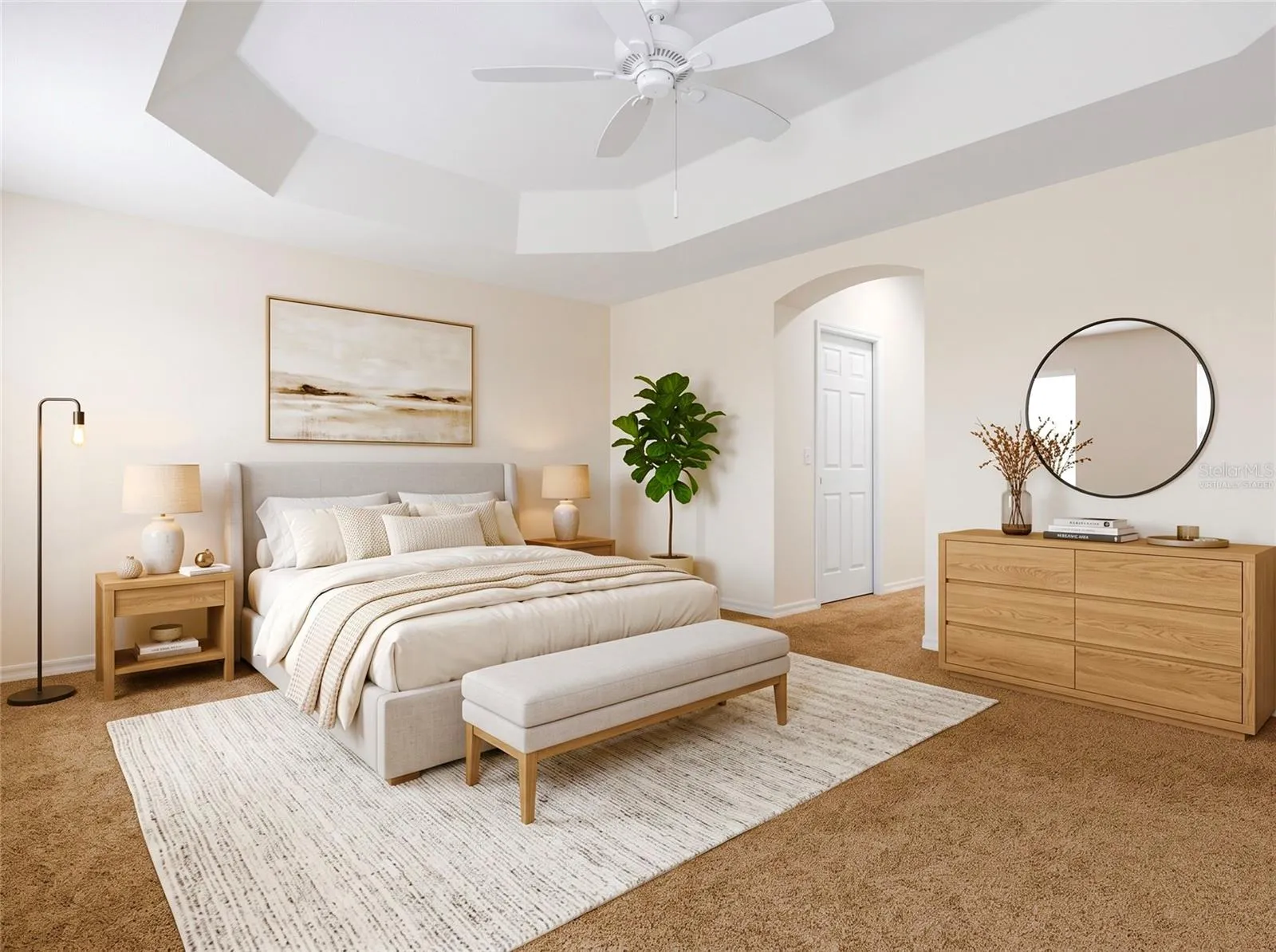 Primary Bedroom (Virtually Staged)