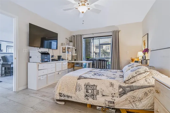 main bedroom with space of small office