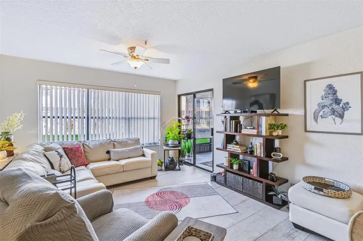 Living area with  lots of natural light