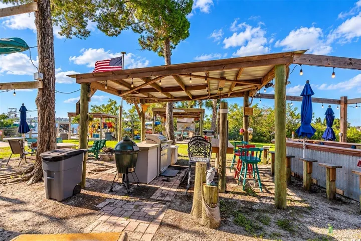 Boat pavilion for festivites
