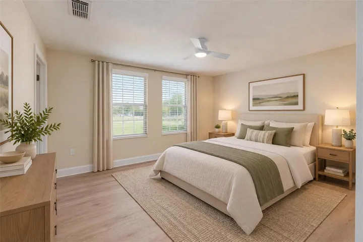 Virtually Staged - Primary bedroom