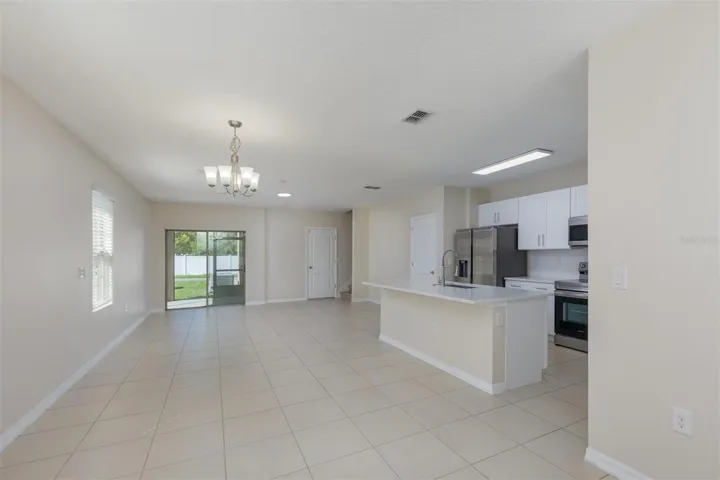 Open-concept living space