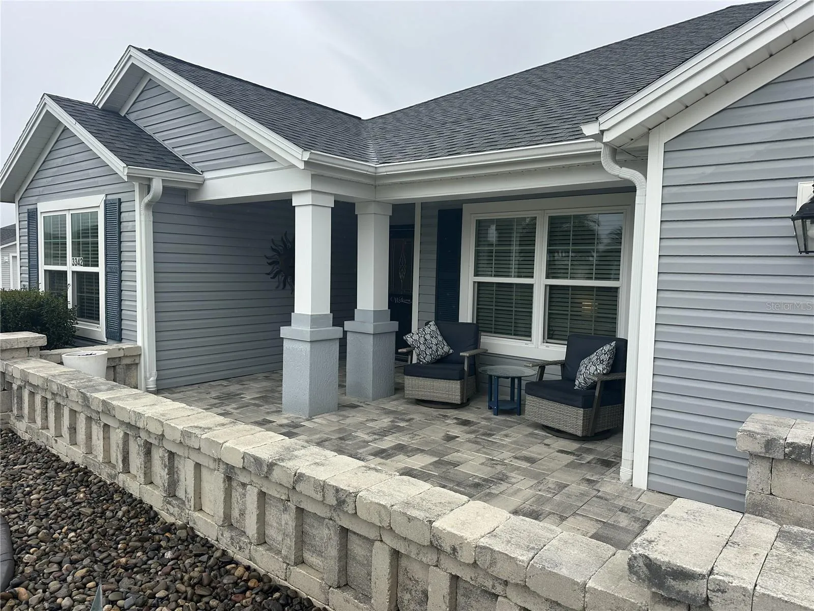 Upgrades entry are with pavers