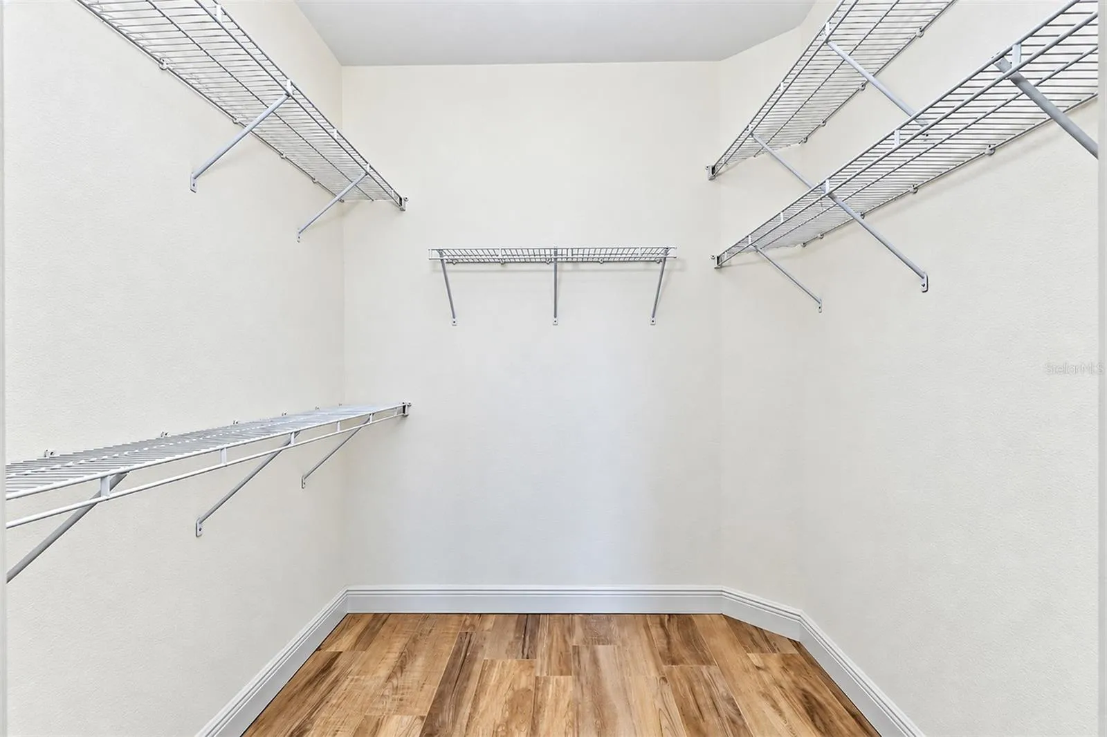 Interior view of the walk-in closet