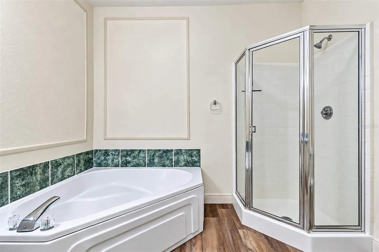 First floor garden tub and separate shower