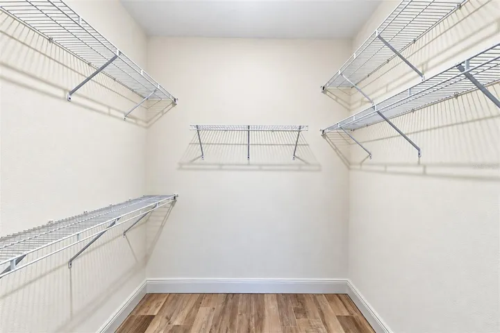 Second floor primary bedroom walk in closet