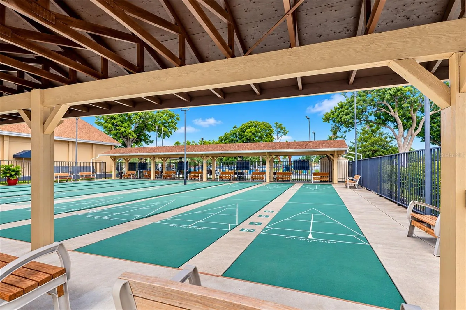 Shuffleboard courts