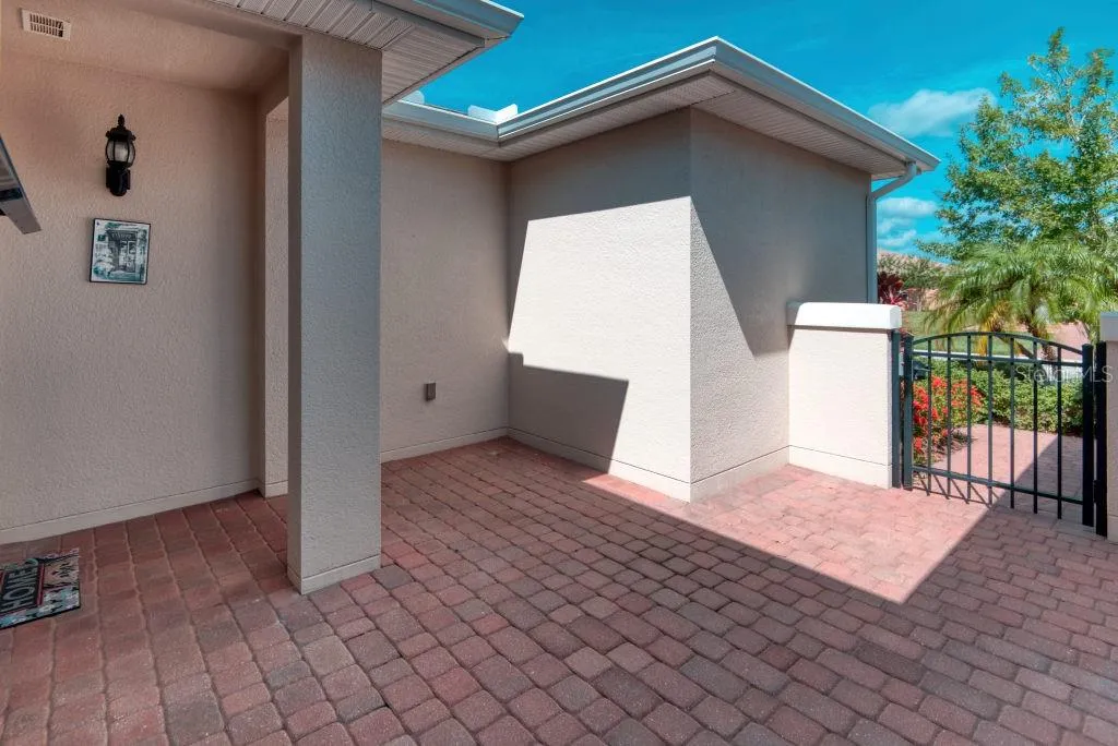 Brick Paved Courtyard