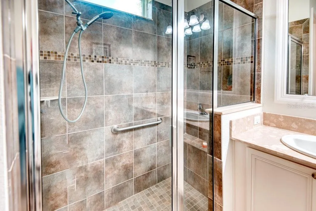 TILED Shower with Built-In Bench
