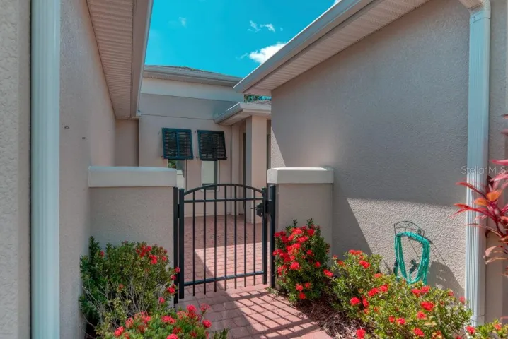 Gated Courtyard Entry