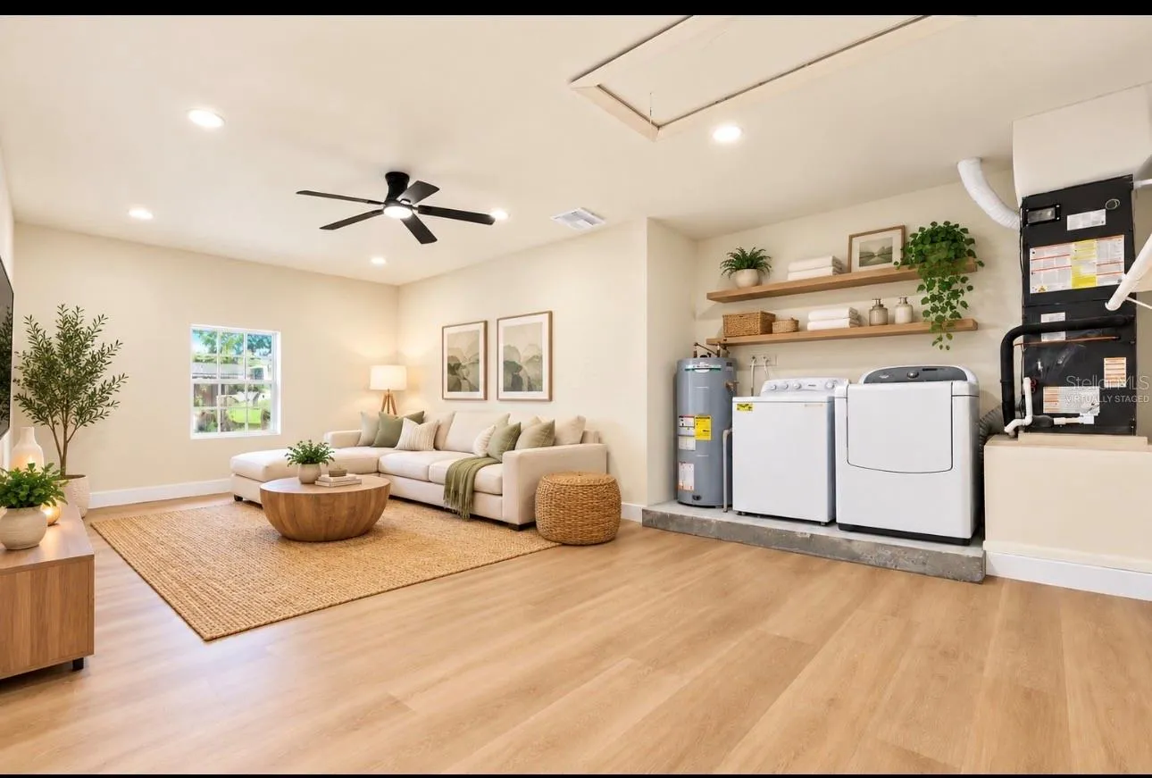 Virtually staged Bonus room