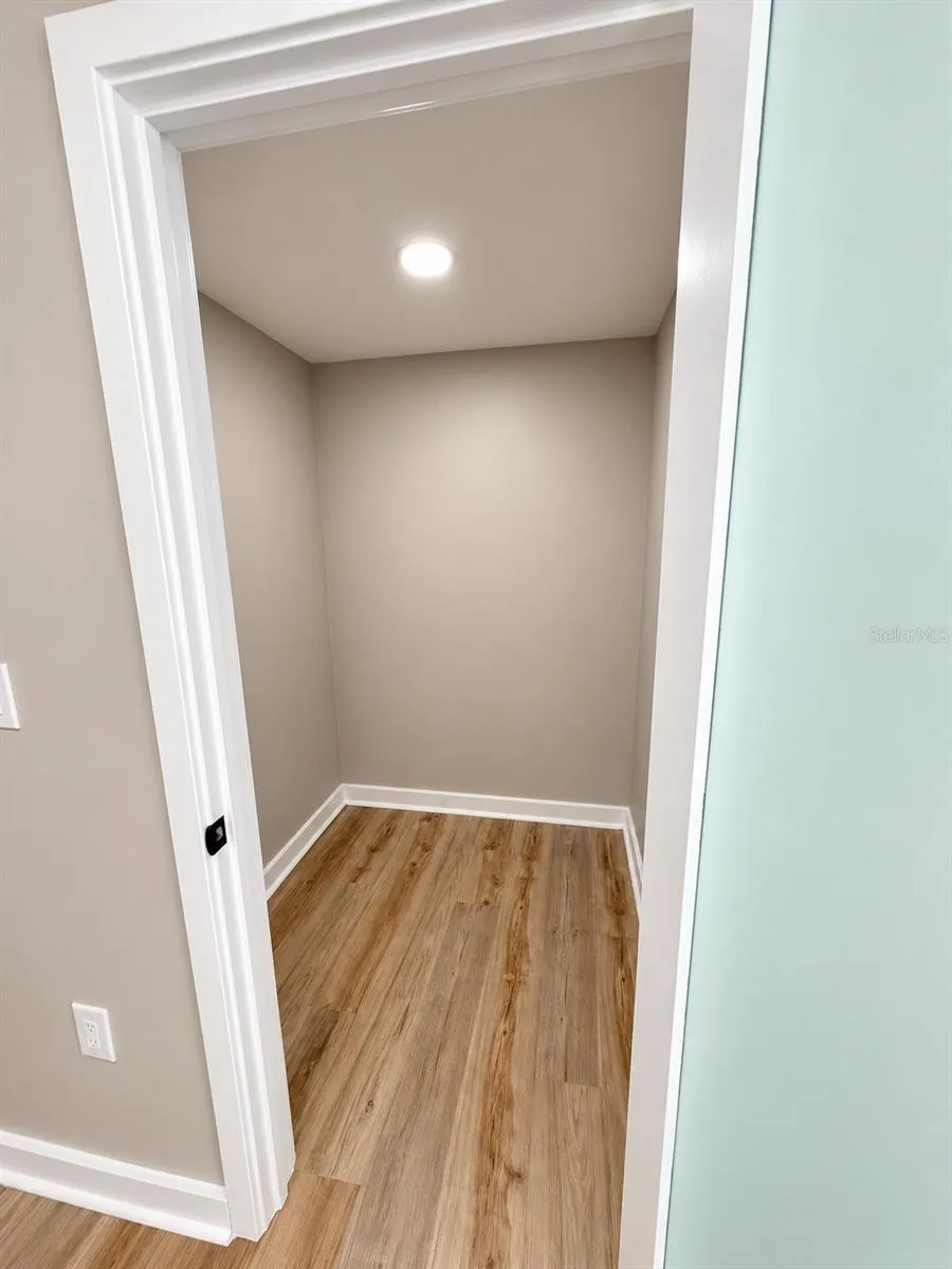 One walk-in closet