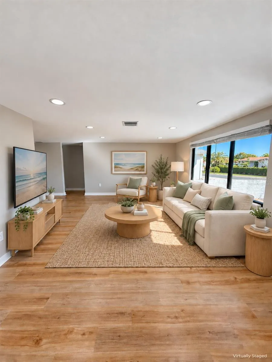 Living Room virtually staged