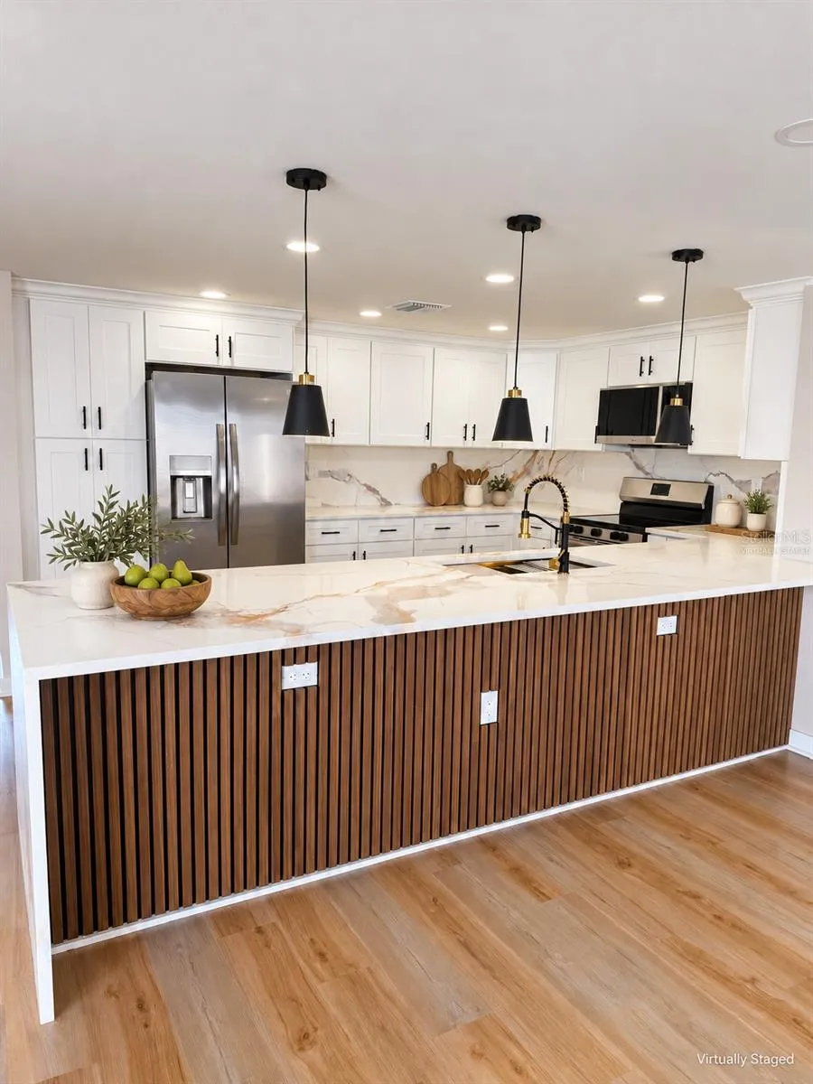 Kitchen virtually staged