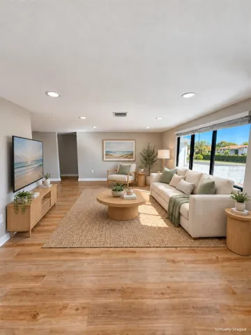 Living Room virtually staged