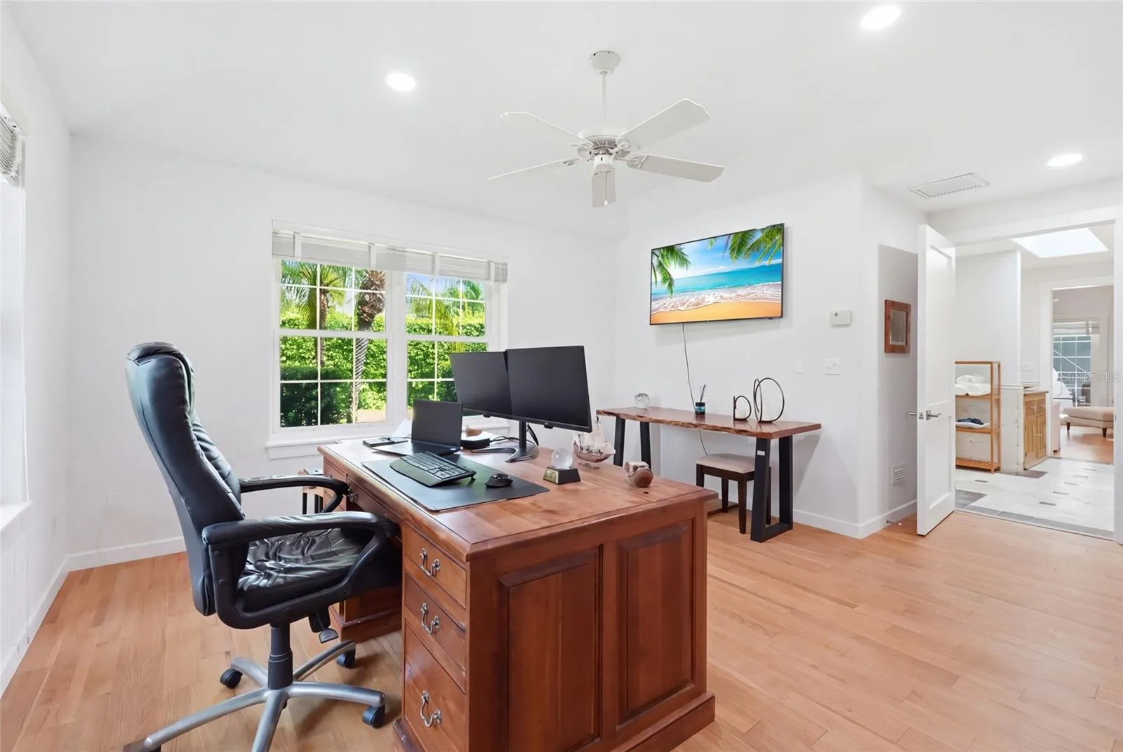 4th bedroom being used as an office